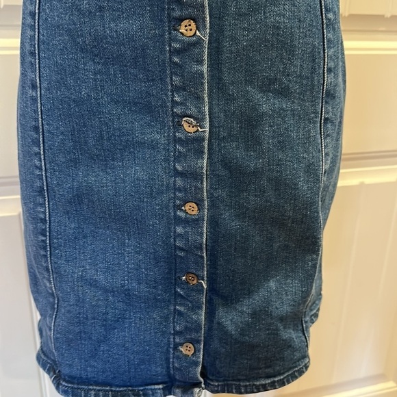 Pull&bear Size large Blue Jean button up dress - Picture 2 of 9